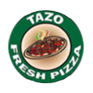 Tazo Pizza Menu