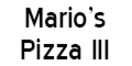 Mario's Pizza III Menu