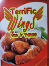 Terrific Wings Menu
