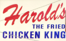 Harold's Chicken Shack #36 Menu