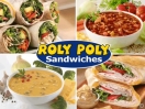 Roly Poly Rolled Sandwiches Menu