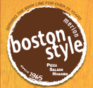 Boston Style Pizza Menu