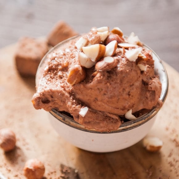Nicecream Rezept mit Kakaopulver und Kaffee