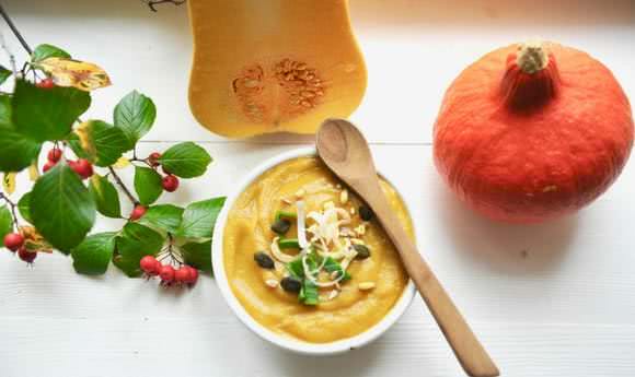Kürbissuppe Rezept mit Butternut-Kürbis