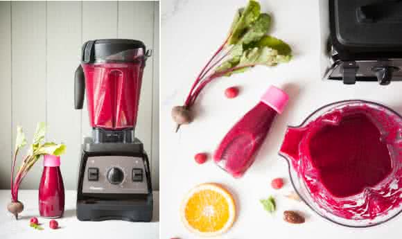 Gemüse Smoothie Rezept mit Roter Beete für den Mixer.