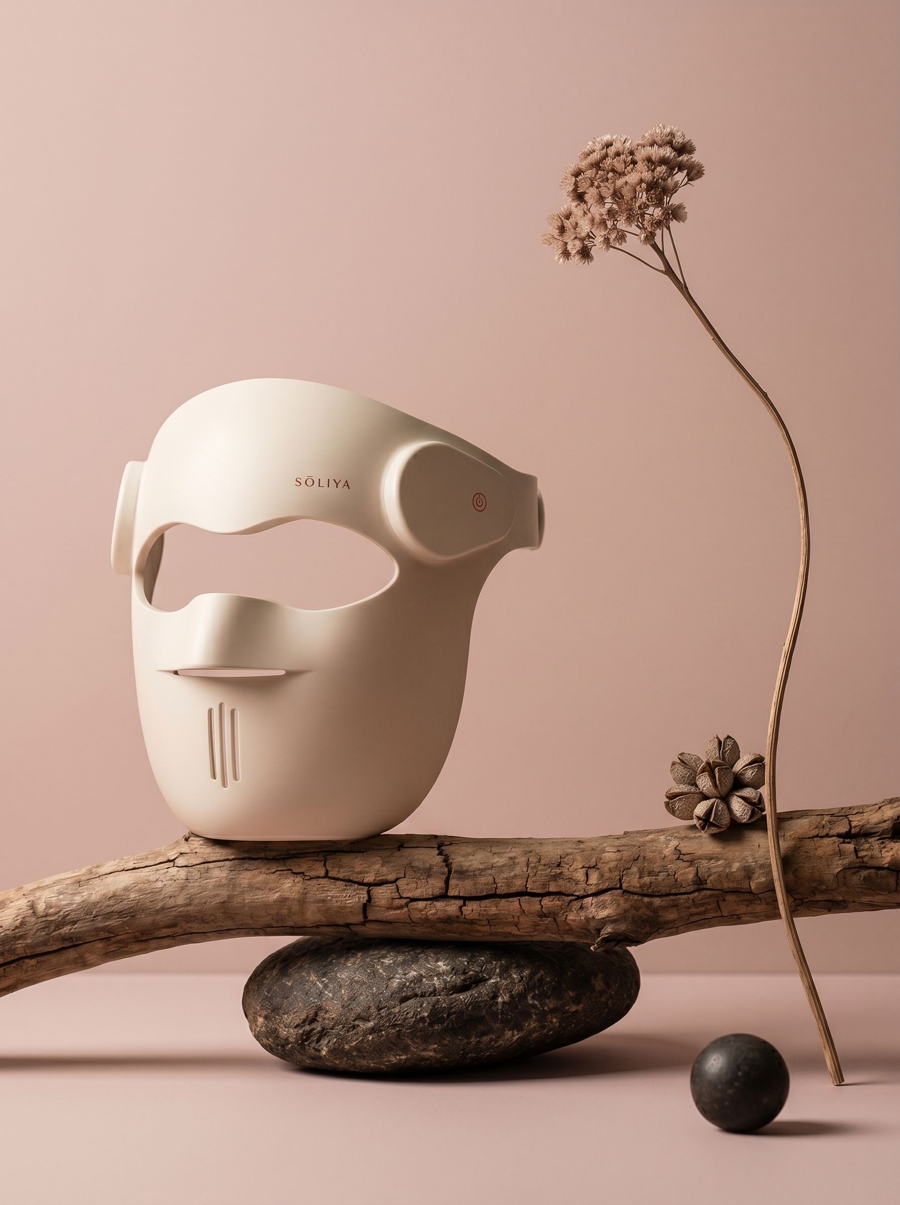 LED Mask on nature props