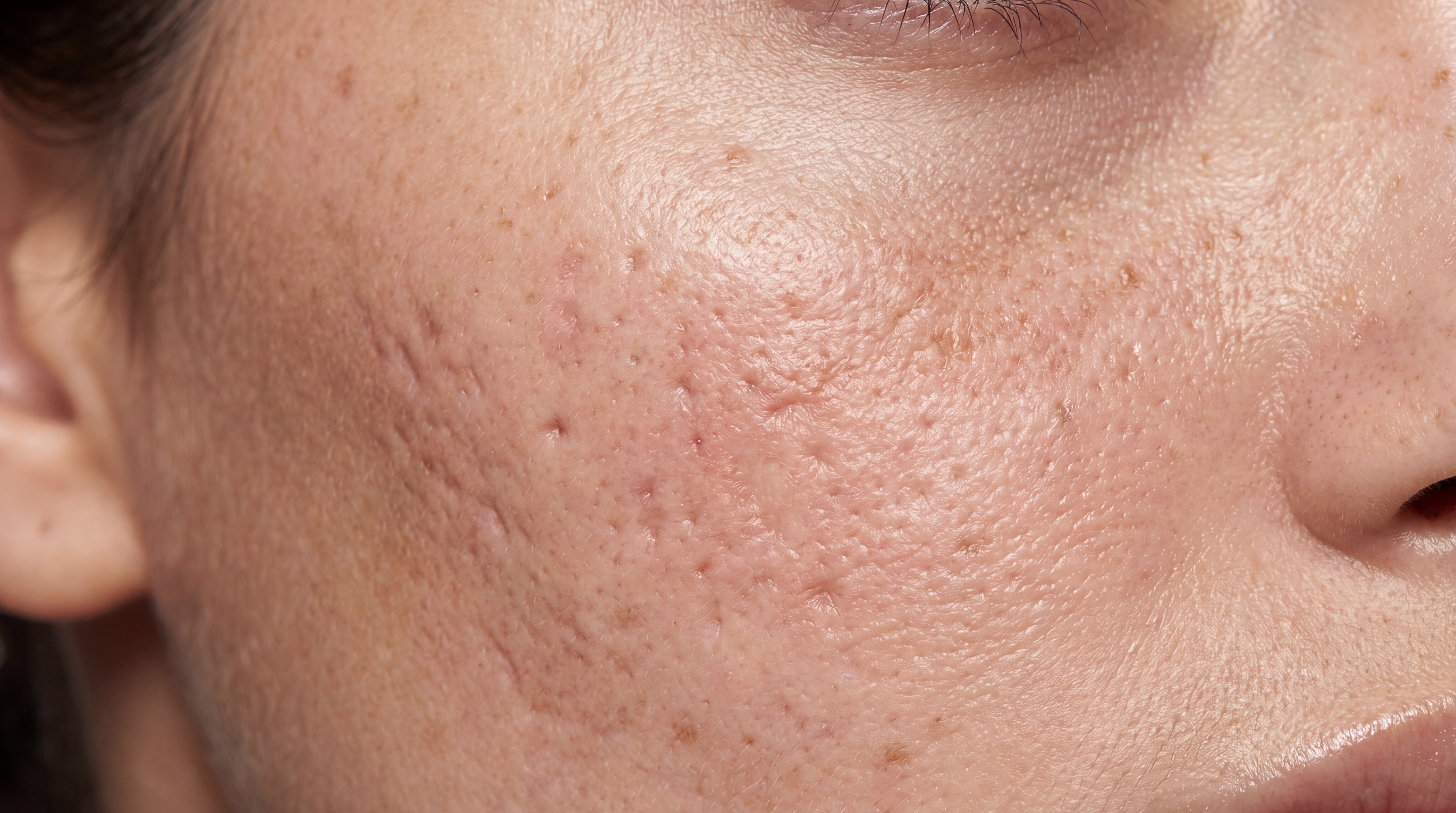 Acne scars before