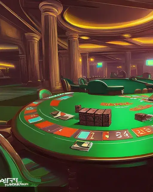 se ven varias mesas de un casino