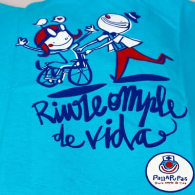 Camiseta de niño serigrafiada a 3 color