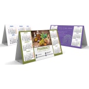 Calendario de mesa 2026 personalizado de cartón plastificado