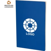 Libreta publicitaria de cartón reciclado 14.4 x 21 cm