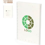 Libreta semillas personalizada con papel plantable de petunia 16 x 21 cm