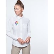 Camisa manga larga y bolsillo de mujer Oxford Woman Roly 140