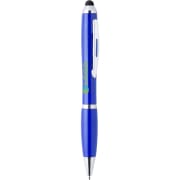 Bolígrafo con puntero táctil personalizado giratorio de colores