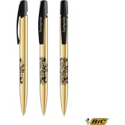 Bolígrafo media clip shine oro/plata personalizado BIC