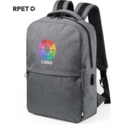 Mochila eco para portátil 15" personalizada de RPET 600D