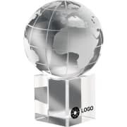 Pisapapeles mundi cristal con soporte