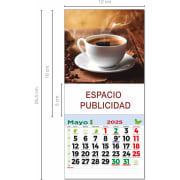 Mini calendario con imán 2026 prefabricado para nevera
