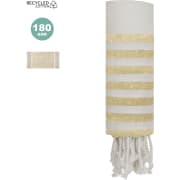 Toalla playa eco 180x90cm rayas doradas efecto glitter Bak