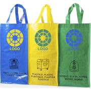 Pack de 3 bolsas basura reciclaje de non woven laminado
