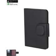 Funda pasaporte PU con localizador inteligente dual 6,3 x 9,4 x 0,9 cm