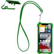 Lanyard personalizado de silicona con soporte desplegable