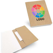 Cuaderno eco de cartón reciclado con bolsillo interior 14,4 x 21 cm