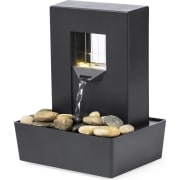 Fuente de agua personalizada con luces LED y piedras naturales