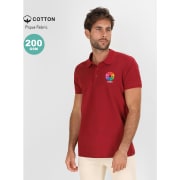 Polo personalizado 100% algodón cuello 3 botones mate Chaplin 200