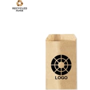 Bolsa presentación personalizada papel reciclado kraft 9x14,5 cm y solapa