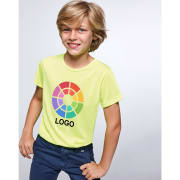 Camiseta manga corta flúor publicitaria de niño Akita Roly 155