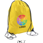 Mochila gymsack personalizada de poliéster refoerzada 210T Sols