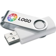 Memoria USB giratoria super barata personalizada (mín. 100)