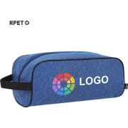 Zapatillero eco personalizado de poliéster 600D RPET con cremallera