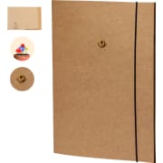 Carpeta personalizada de cartón reciclado con semillas silvestres 22 x 30 cm