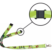 Lanyard 100% personalizado en sublimación con cierre seguridad