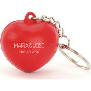 Llavero corazon antiestres para boda