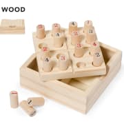 Juego de habilidad personalizado en madera con 16 piezas