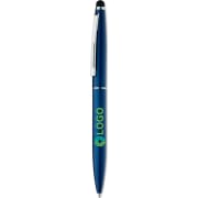 Bolígrafo stylus giratorio. tinta azul