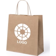 Bolsa de papel personalizada reciclable 22 x 23 cm