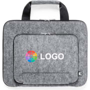 Portadocumentos ecológico con bolsillo y asa de fieltro RPET