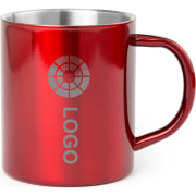 Taza de acero inoxidable personalizable por 1 cara (280 ml)
