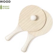 Palas playa en madera con mango reforzado en caña de trigo 