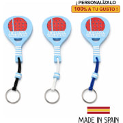 Llavero náutico flotante con silueta especial en goma EVA personalizado con anillo