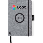 Bloc de notas ecológico personalizado con carga inalámbrica 14,5 x 21,5 cm