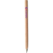 Bolígrafo de madera personalizado de tinta negra 