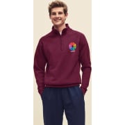 Sudadera media cremallera Fruit Of The Loom 280