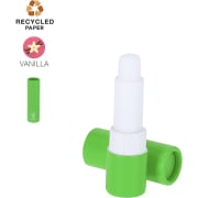 Bálsamo labial publicitario SPF15 vainilla cartón reciclado