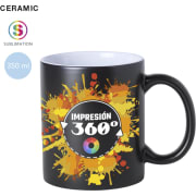 Taza personalizada a todo color 360º: tu logo aparece con la bebida caliente (350 ml)
