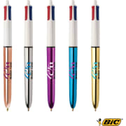 Bolígrafo con tinta de 4 colores shine metalizado BIC